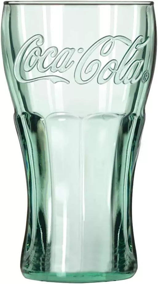 Libbey Coca-Cola 16-3/4-Ounce Glass Tumblers, Georgia Green, Set of 6